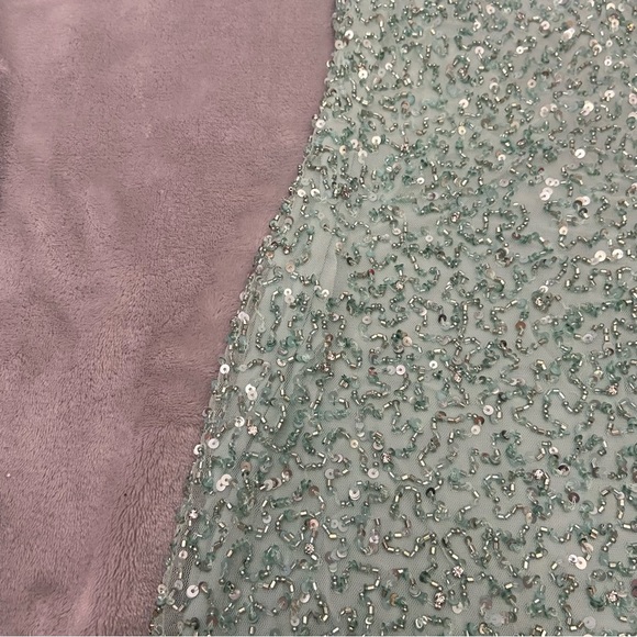 Retrofete Nolan Turquoise Powder Sequin Mini Dress 3158 - Picture 5 of 14